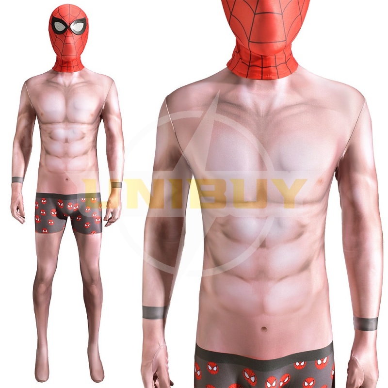Spider-Man PS4 Costume Cosplay Undies Suit with Shorts Mask For Kids Adult Unibuy