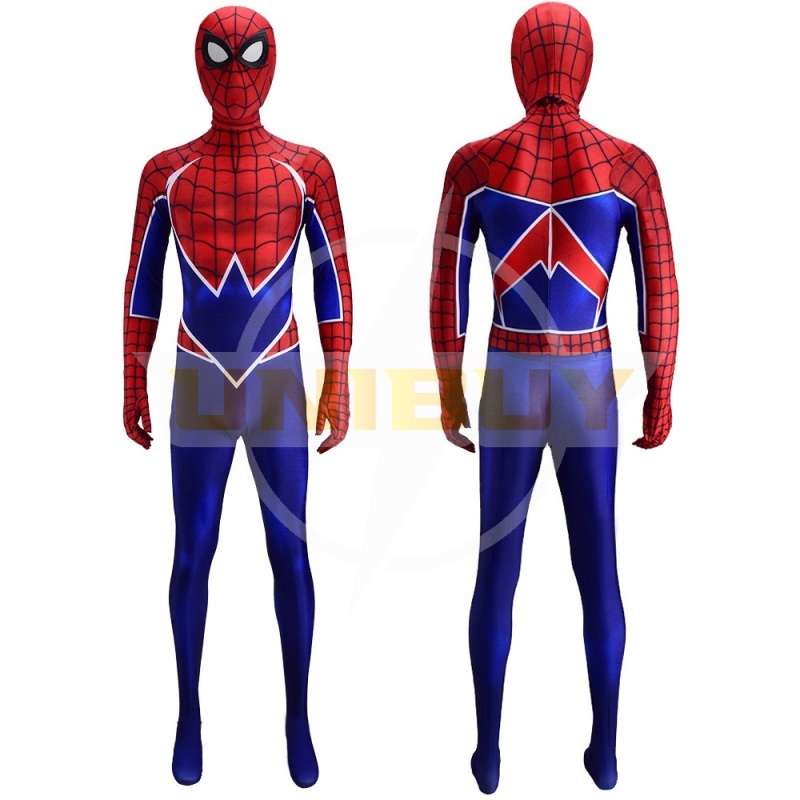 Spider Man PS4 Spider-Punk Suit Spiderman Costume Cosplay Jumpsuit Bodysuit Unibuy