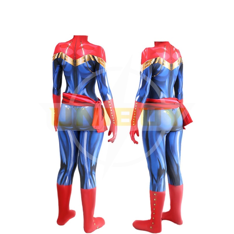 Avengers Endgame Captain Marvel Costume Cosplay Carol Danvers Jumpsuit Bodysuit Unibuy