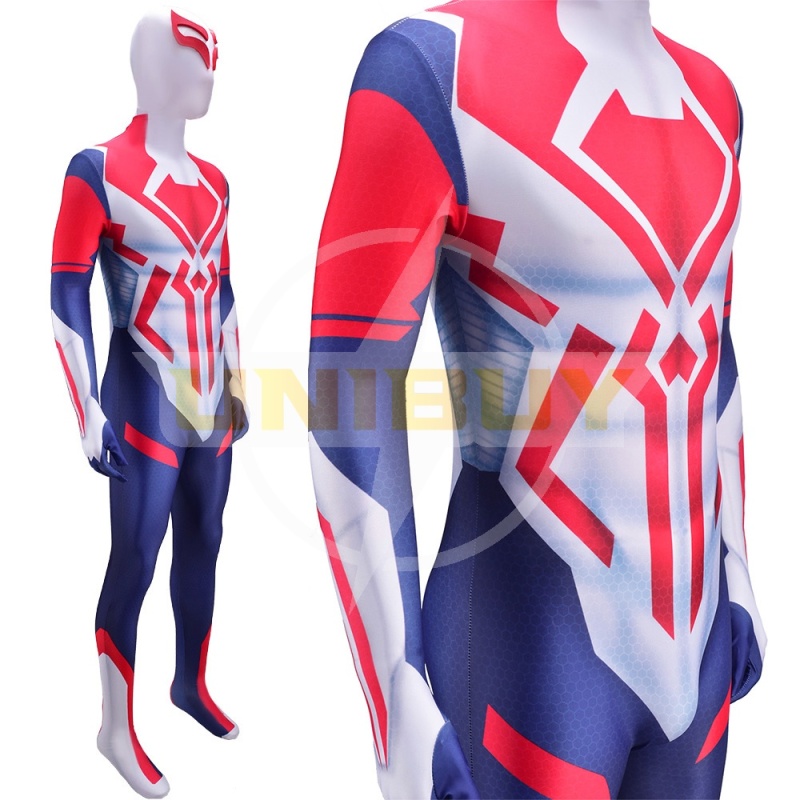 Spider-Man 2099 Costume Cosplay White Suit Miguel O'Hara Unibuy