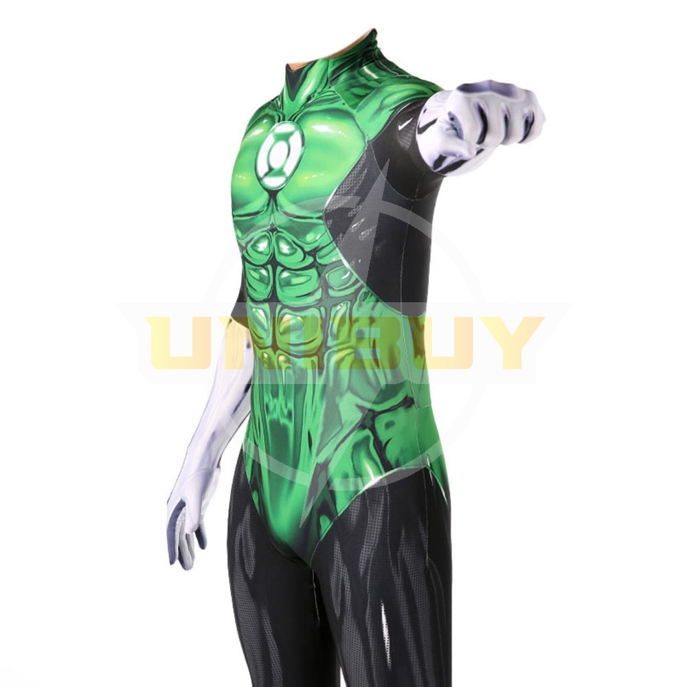 Green Lantern Costume Cosplay Outfit Jumpsuit for Kids Mens Ver 1 Unibuy