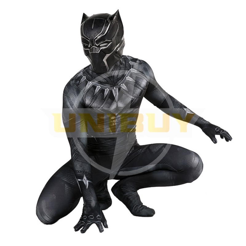 Captain America Civil War Black Panther Costume Cosplay Suit T'Challa Kids Adult Unibuy