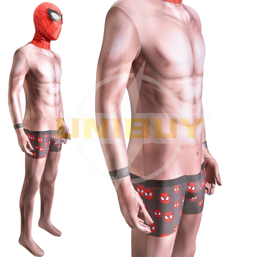 Spider-Man PS4 Costume Cosplay Undies Suit with Shorts Mask For Kids Adult Unibuy