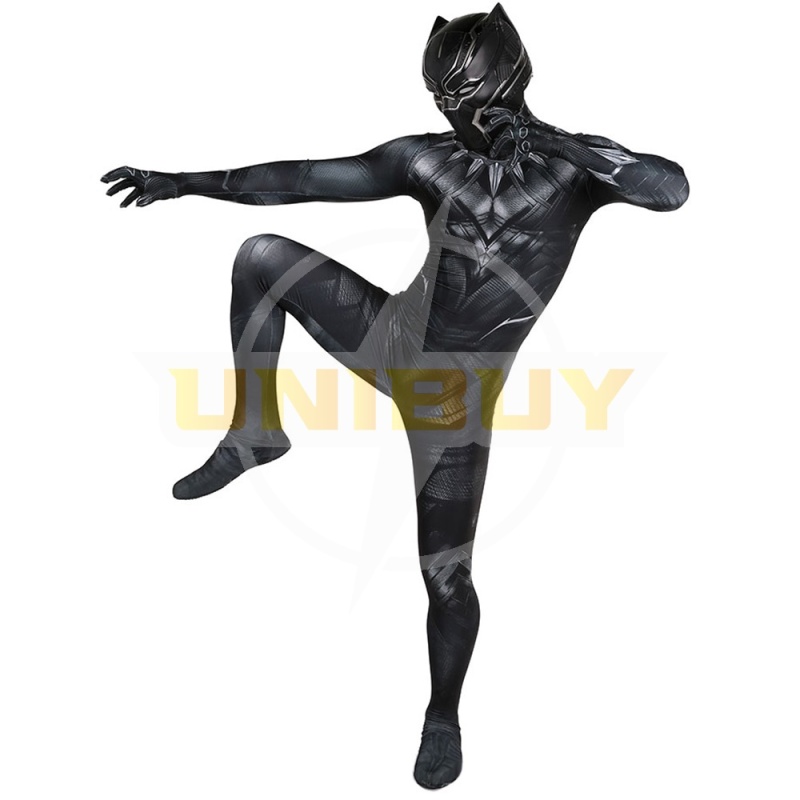 Captain America Civil War Black Panther Costume Cosplay Suit T'Challa Kids Adult Unibuy