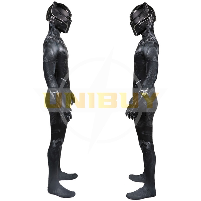 Captain America Civil War Black Panther Costume Cosplay Suit T'Challa Kids Adult Unibuy