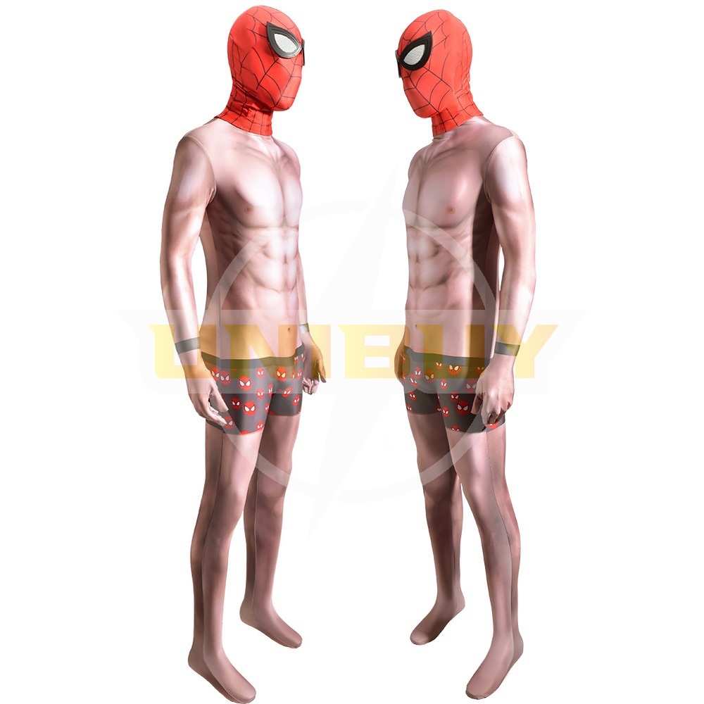 Spider-Man PS4 Costume Cosplay Undies Suit with Shorts Mask For Kids Adult Unibuy