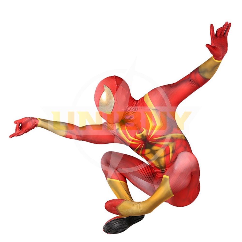Spider-Man PS4 Iron Spider Armor Suit Cosplay Costume For Kids Adult Unibuy