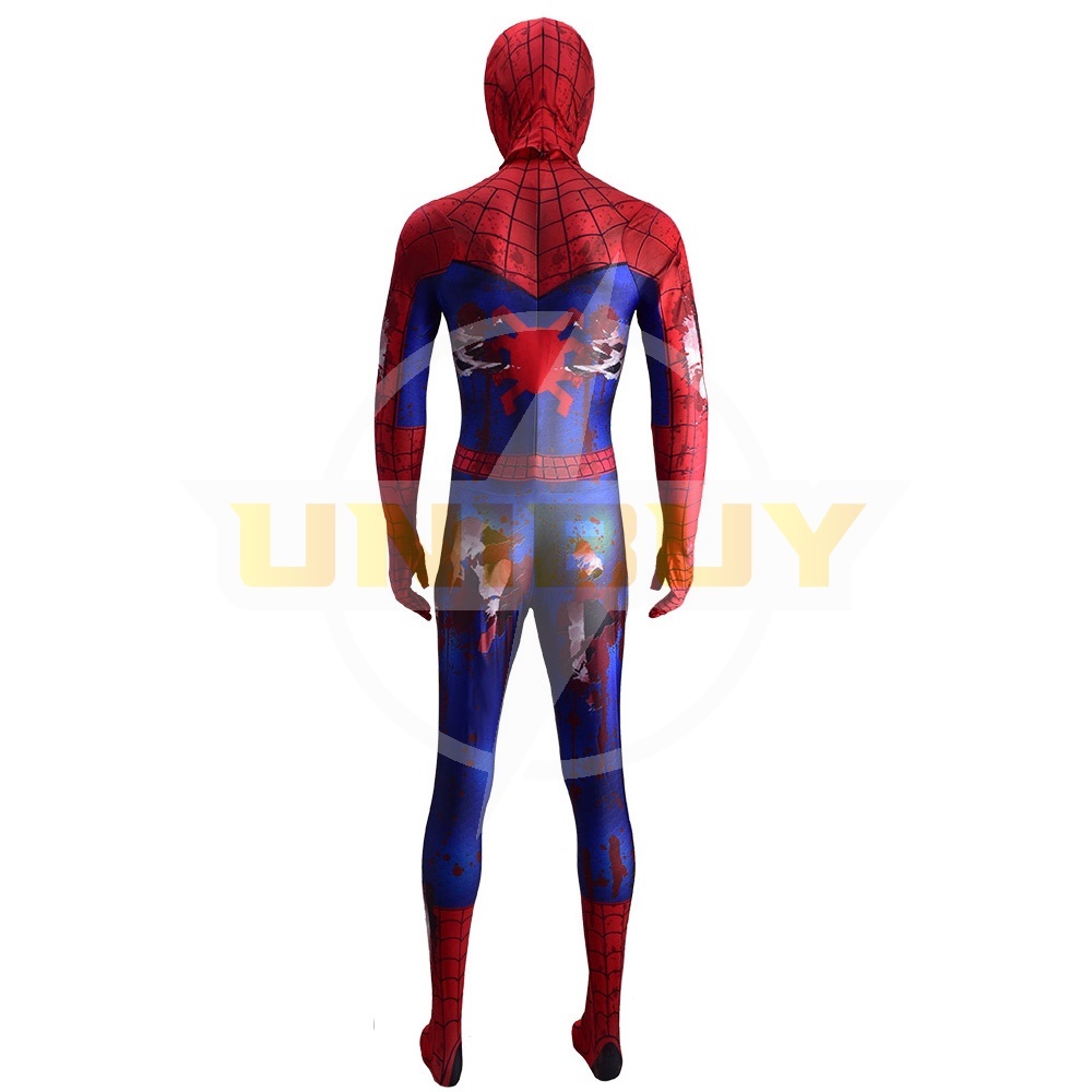 Spider Man Battle Damaged Suit Cosplay Costume For Kids Adult Unibuy