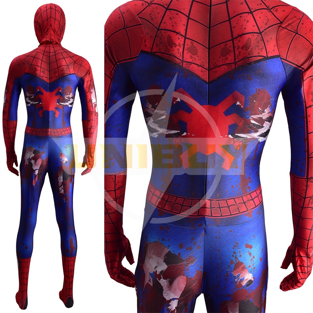 Spider Man Battle Damaged Suit Cosplay Costume For Kids Adult Unibuy