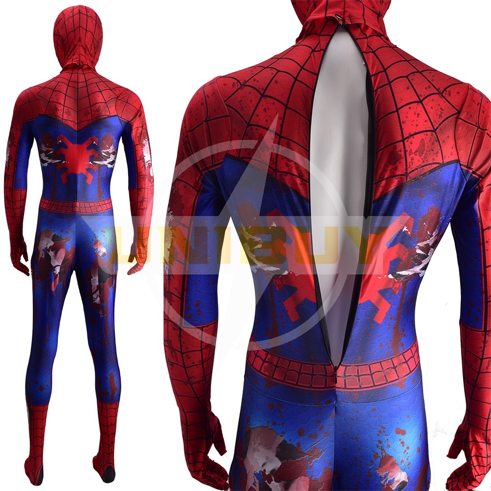 Spider Man Battle Damaged Suit Cosplay Costume For Kids Adult Unibuy