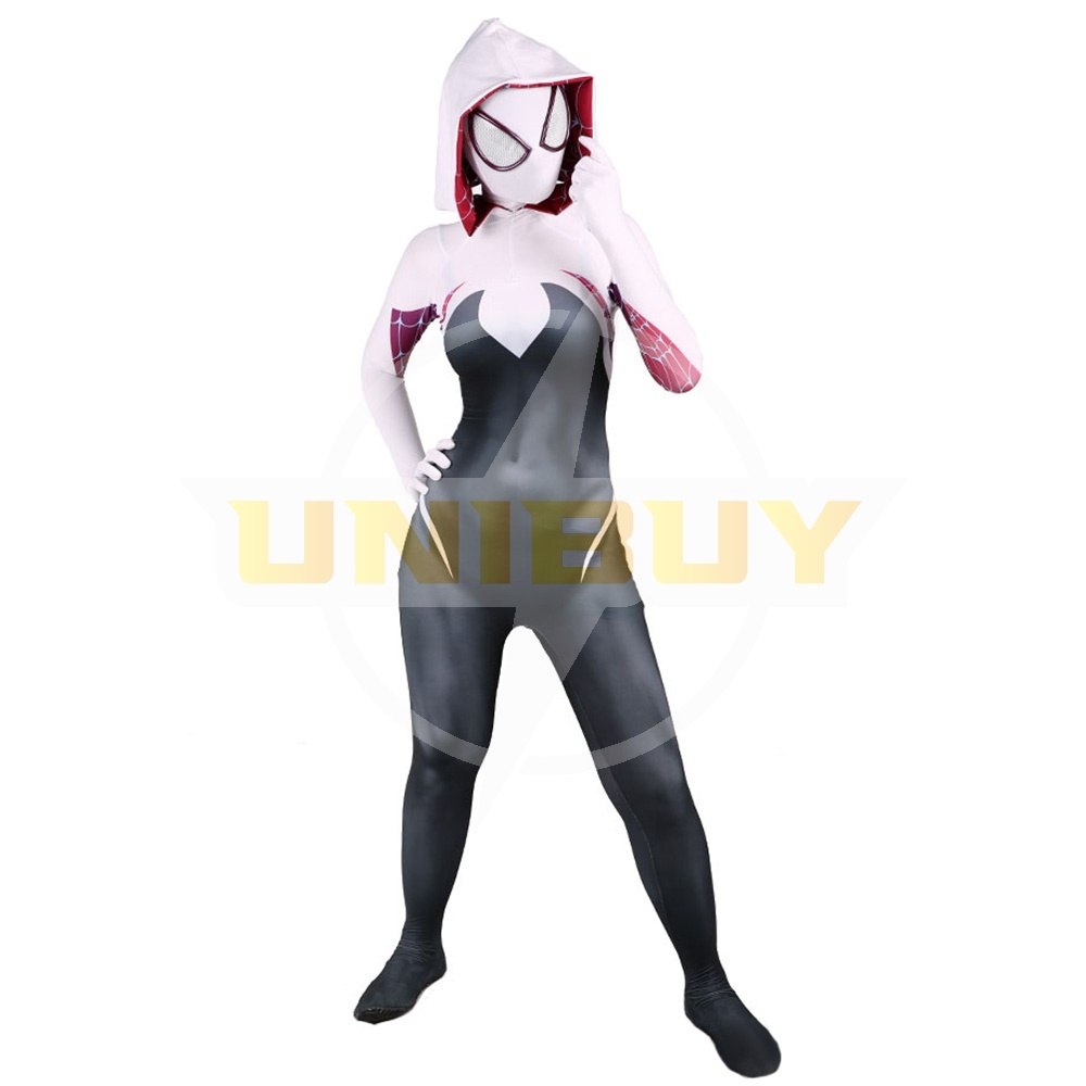 Gwen Stacy Suit Cosplay Costume Spider Man Jumpsuit Bodysuit For Kids Womens Ver 1 Unibuy
