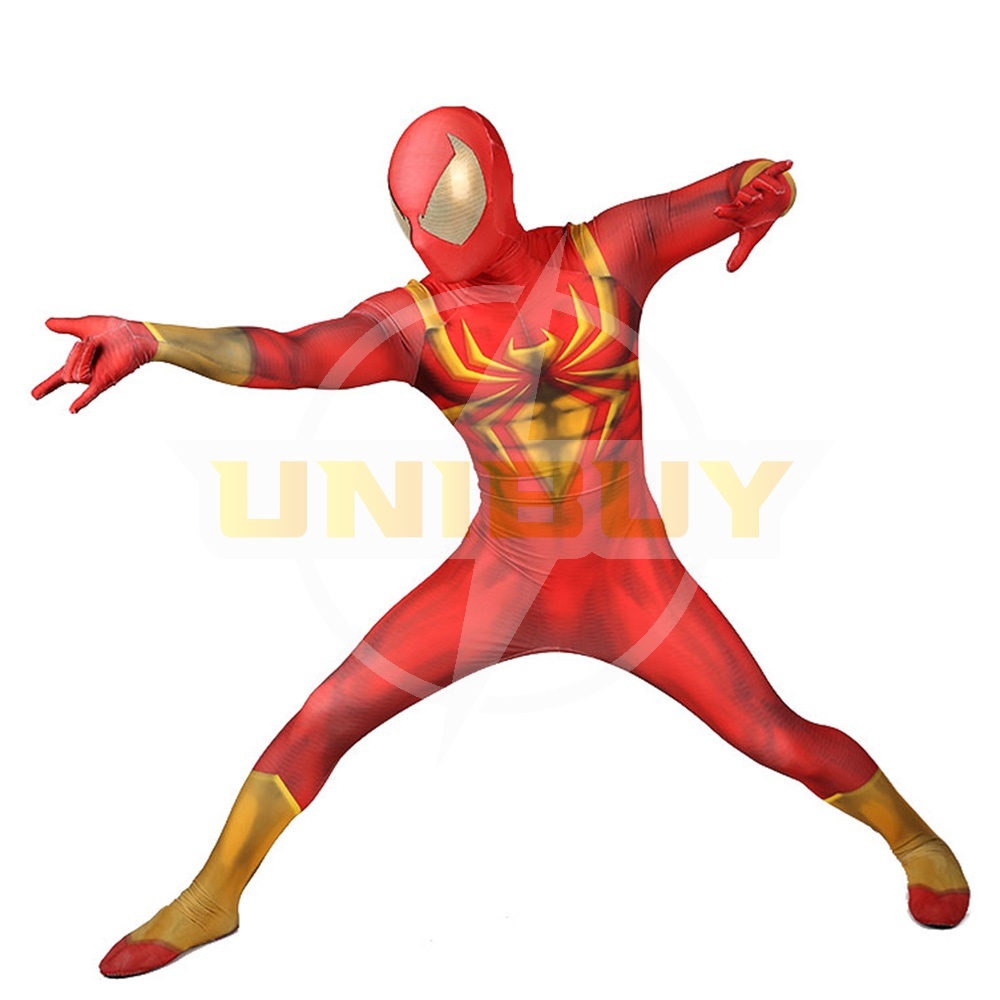 Spider-Man PS4 Iron Spider Armor Suit Cosplay Costume For Kids Adult Unibuy