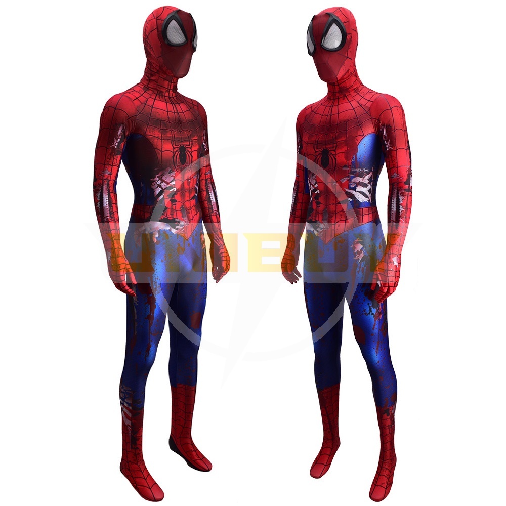 Spider Man Battle Damaged Suit Cosplay Costume For Kids Adult Unibuy