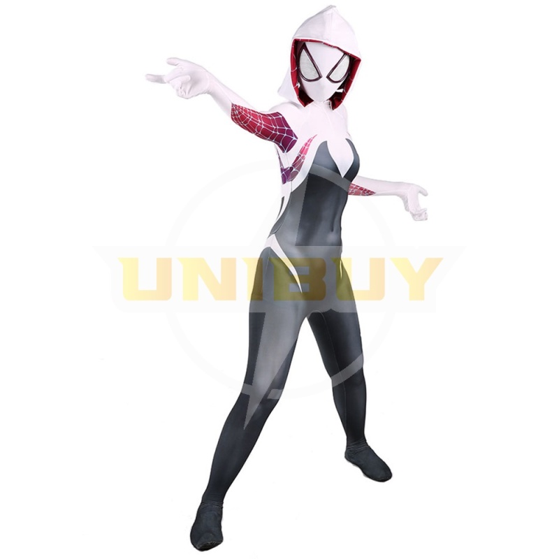 Gwen Stacy Suit Cosplay Costume Spider Man Jumpsuit Bodysuit For Kids Womens Ver 1 Unibuy
