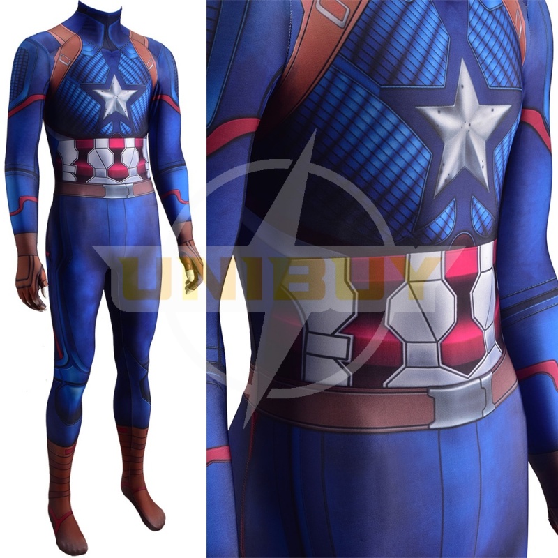 Captain America Costume Cosplay Suit Steve Rogers Jumpsuit Bodysuit Unibuy