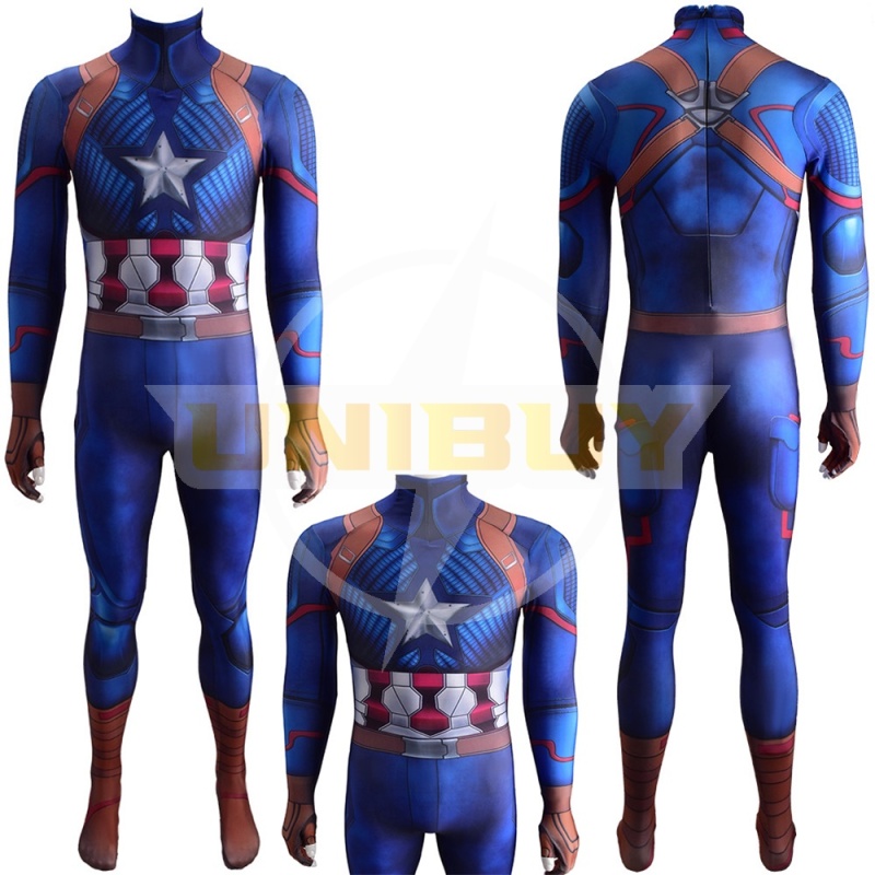 Captain America Costume Cosplay Suit Steve Rogers Jumpsuit Bodysuit Unibuy