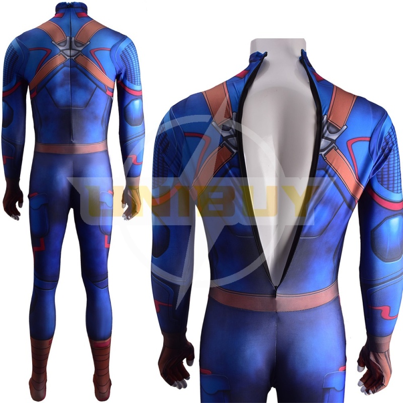 Captain America Costume Cosplay Suit Steve Rogers Jumpsuit Bodysuit Unibuy