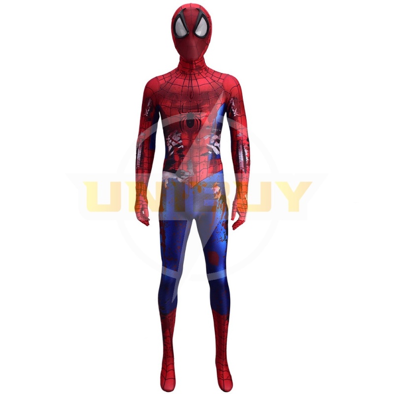 Spider Man Battle Damaged Suit Cosplay Costume For Kids Adult Unibuy