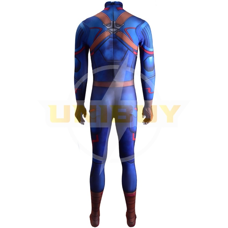 Captain America Costume Cosplay Suit Steve Rogers Jumpsuit Bodysuit Unibuy