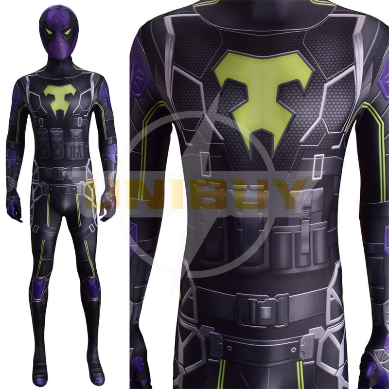 Spider-Man Miles Morales Costume Cosplay Costume The Prowler Aaron Davis Suit Unibuy