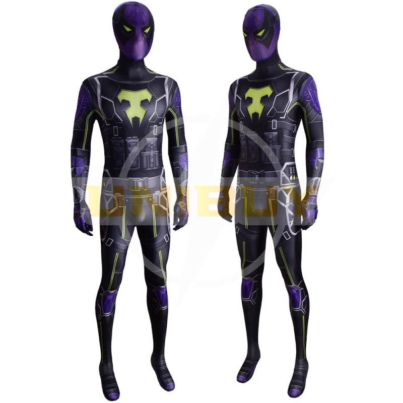 Spider-Man Miles Morales Costume Cosplay Costume The Prowler Aaron Davis Suit Unibuy