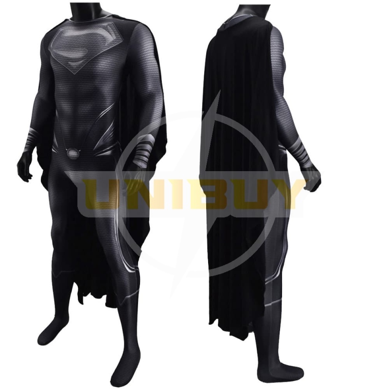 Man of Steel 2 Superman Costume Cosplay Clark Kent Black Suit For Kids Adult Unibuy