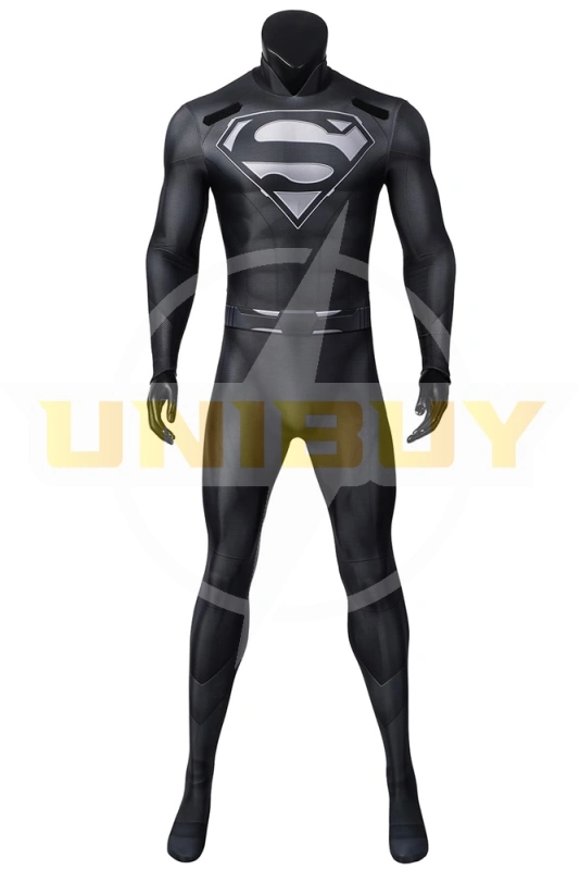 Superman Costume Cosplay Black Suit Clark Kent Crisis on Infinite Earths Unibuy