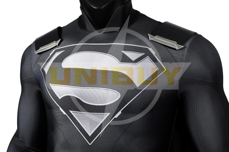 Superman Costume Cosplay Black Suit Clark Kent Crisis on Infinite Earths Unibuy