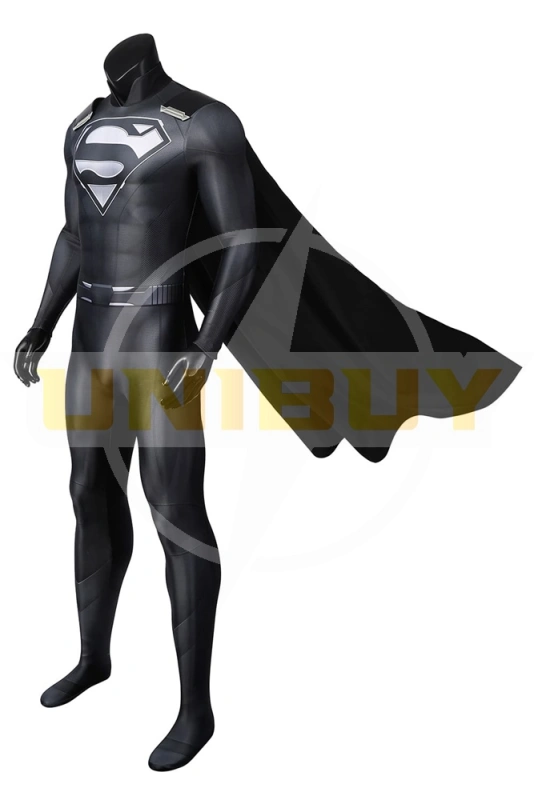 Superman Costume Cosplay Black Suit Clark Kent Crisis on Infinite Earths Unibuy