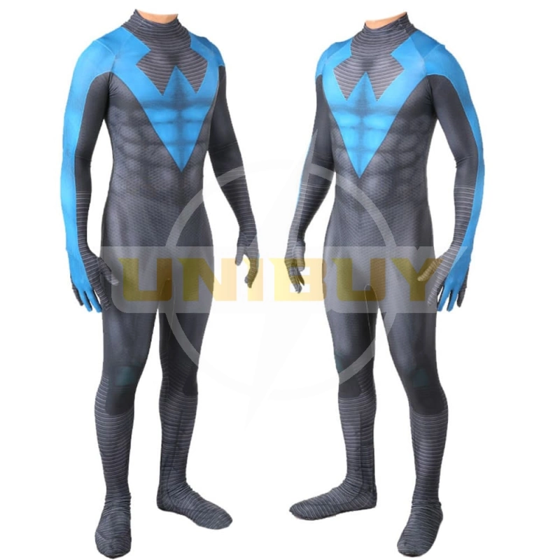Nightwing Costume Cosplay Suit Dick Grayson Jumpsuit Bodysuit For Kids Adult Unibuy