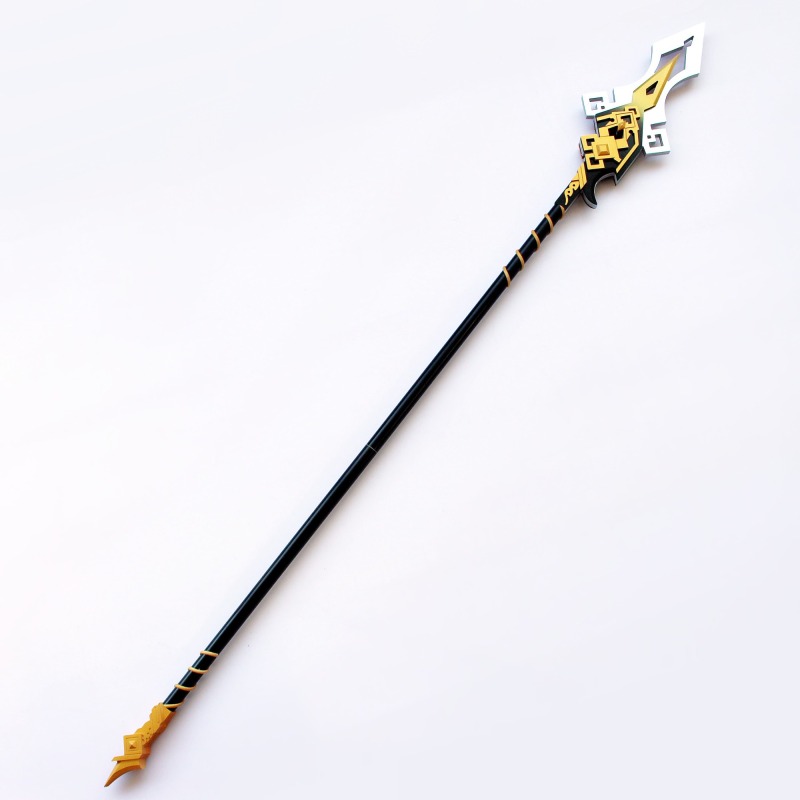 Genshin Impact Zhong Li Prop Cosplay Vortex Vanquisher Spear Ver 1 Unibuy