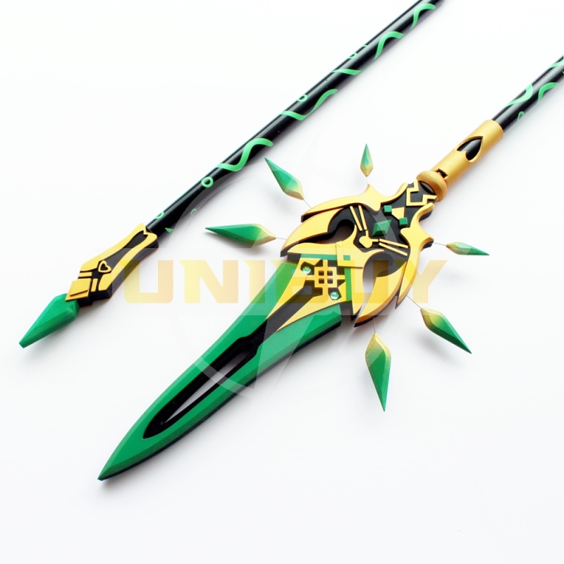 Genshin Impact Xiao Cosplay Prop Primordial Jade Winged-Spear Ver 1 Unibuy