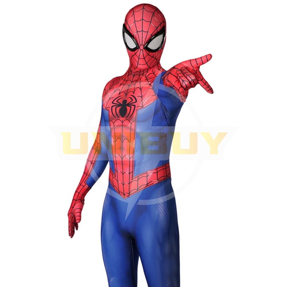 Spider-Man PS4 Into the Spider-Verse Suit Peter Parker Cosplay Costume For Kids Adult Unibuy