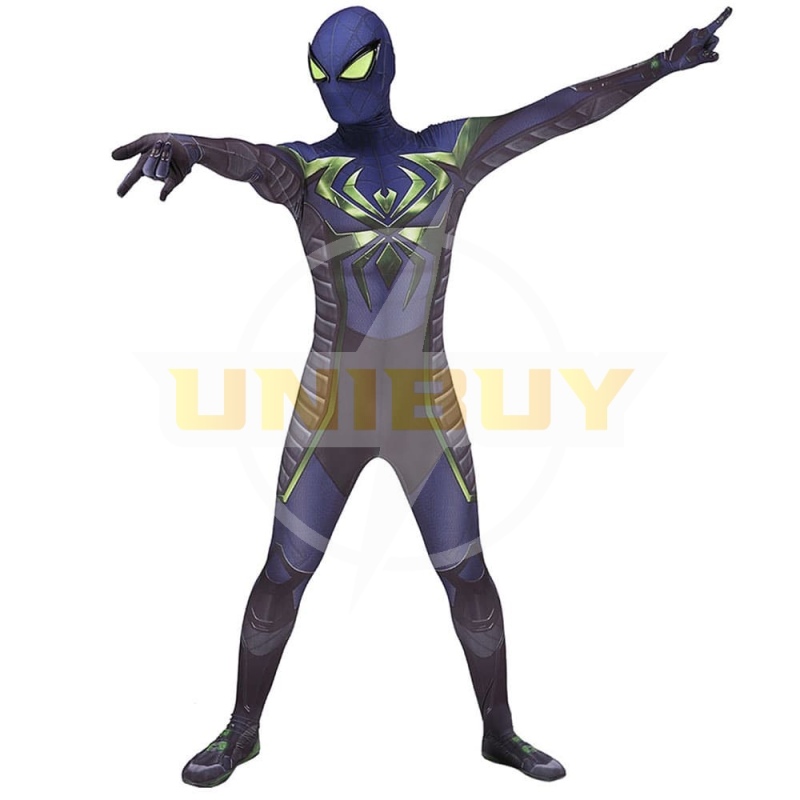 Spider-man PS5 Miles Morales Costume Cosplay Purple Reign Suit For Kids Adult Unibuy