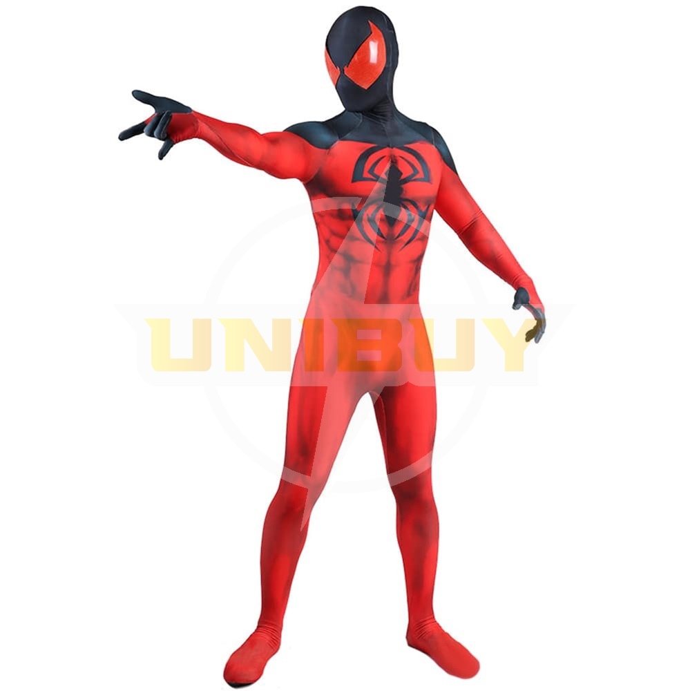 Spider-Man PS4 Scarlet Spider II Suit Kaine Parker Cosplay Costume For Kids Adult Unibuy