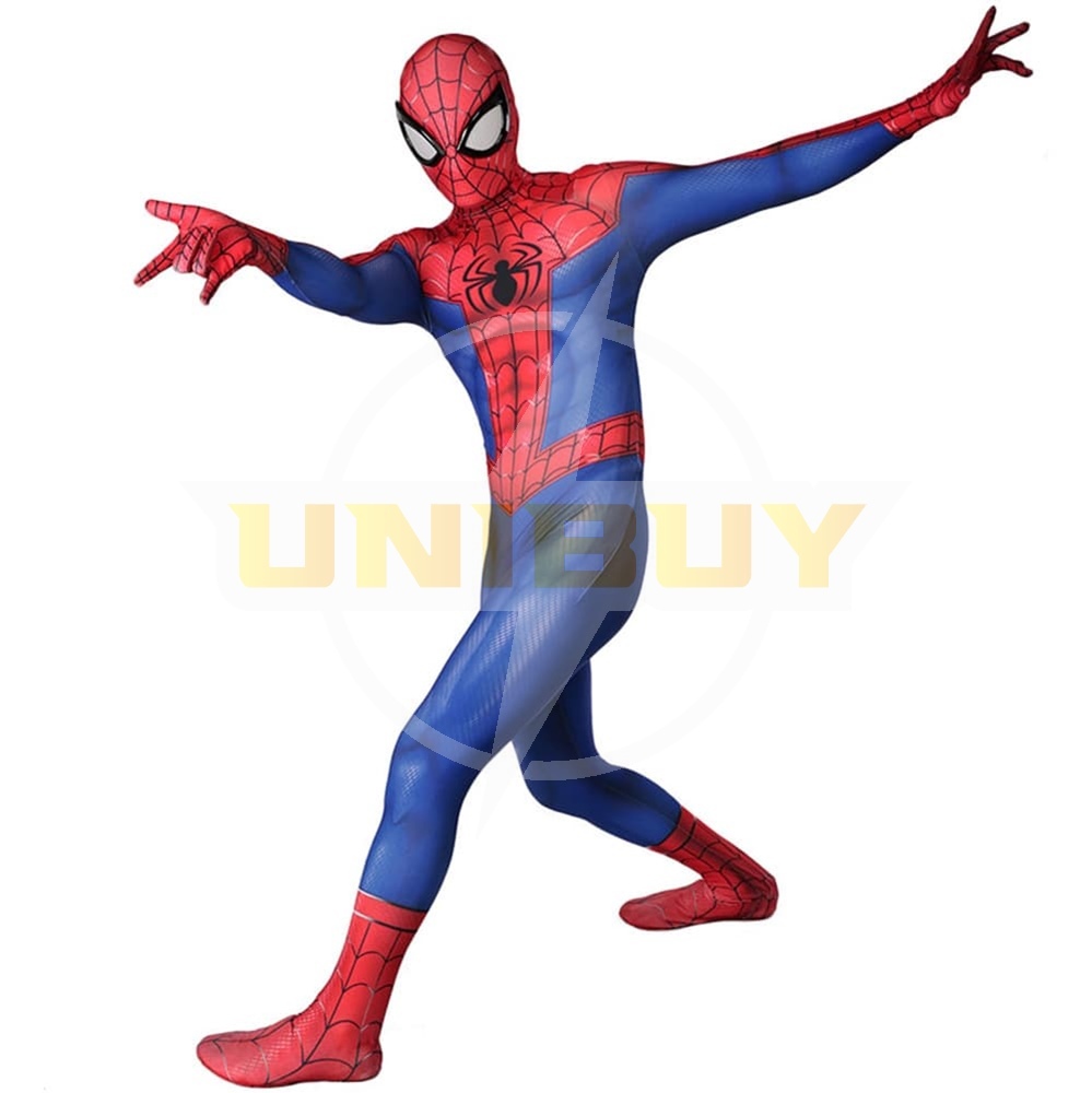 Spider-Man PS4 Into the Spider-Verse Suit Peter Parker Cosplay Costume For Kids Adult Unibuy