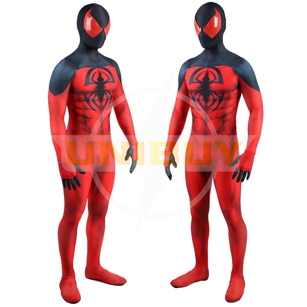 Spider-Man PS4 Scarlet Spider II Suit Kaine Parker Cosplay Costume For Kids Adult Unibuy
