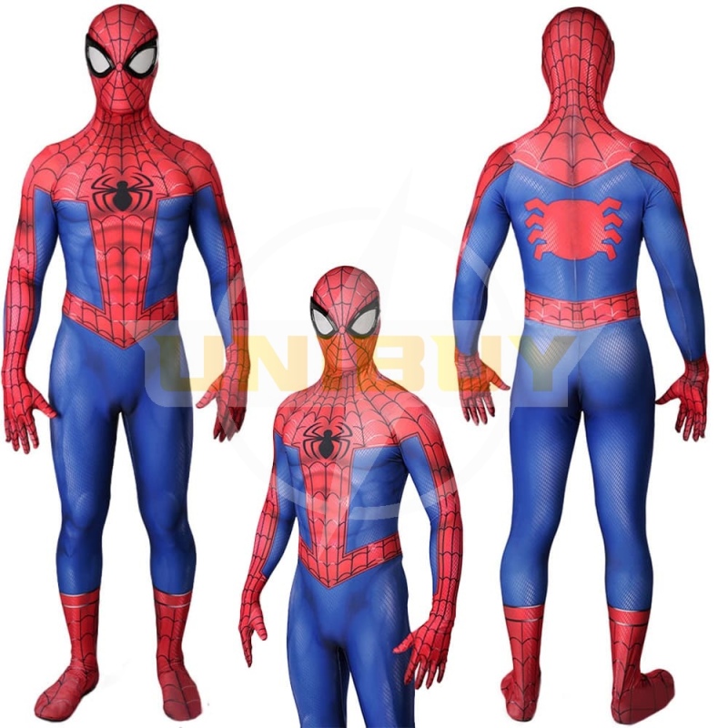 Spider-Man PS4 Into the Spider-Verse Suit Peter Parker Cosplay Costume For Kids Adult Unibuy
