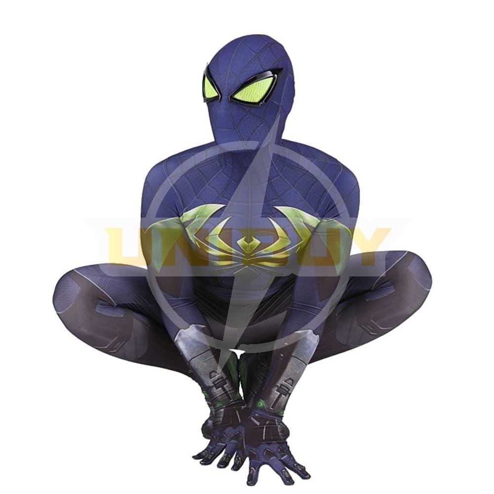 Spider-man PS5 Miles Morales Costume Cosplay Purple Reign Suit For Kids Adult Unibuy