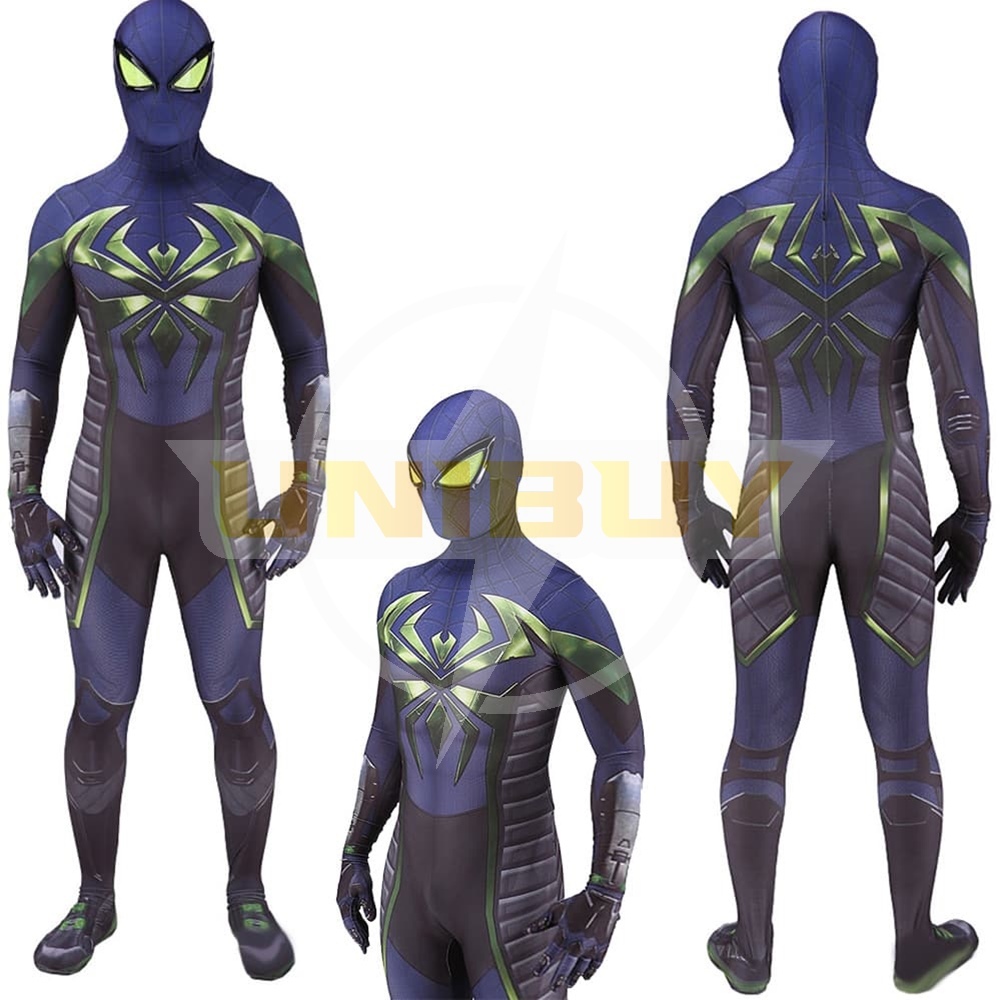Spider-man PS5 Miles Morales Costume Cosplay Purple Reign Suit For Kids Adult Unibuy