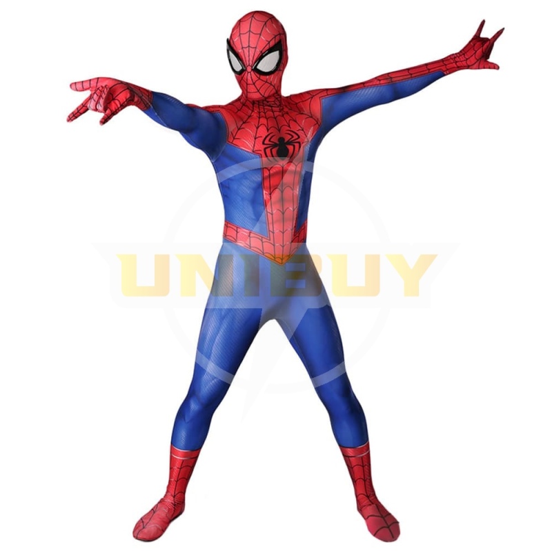 Spider-Man PS4 Into the Spider-Verse Suit Peter Parker Cosplay Costume For Kids Adult Unibuy