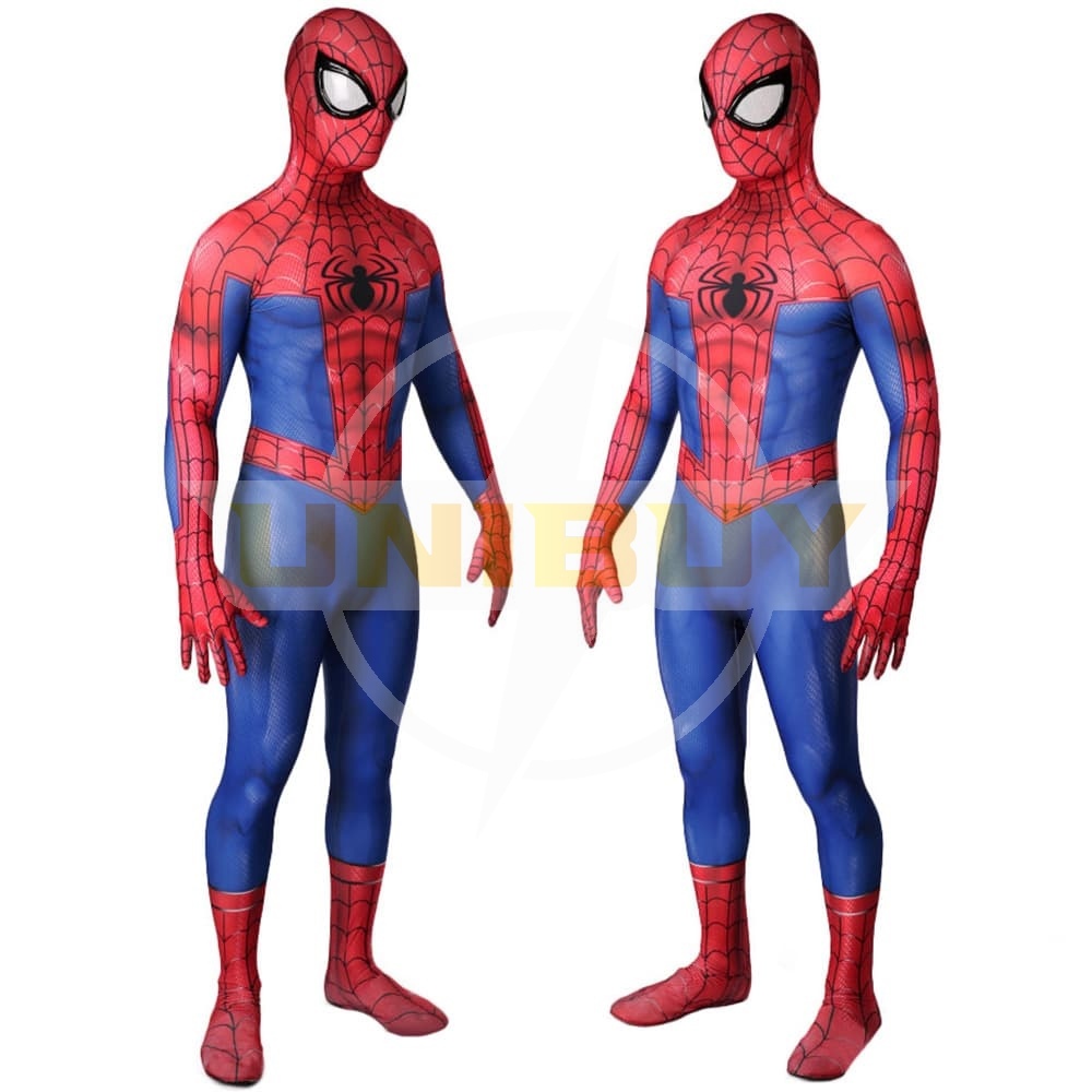 Spider-Man PS4 Into the Spider-Verse Suit Peter Parker Cosplay Costume For Kids Adult Unibuy