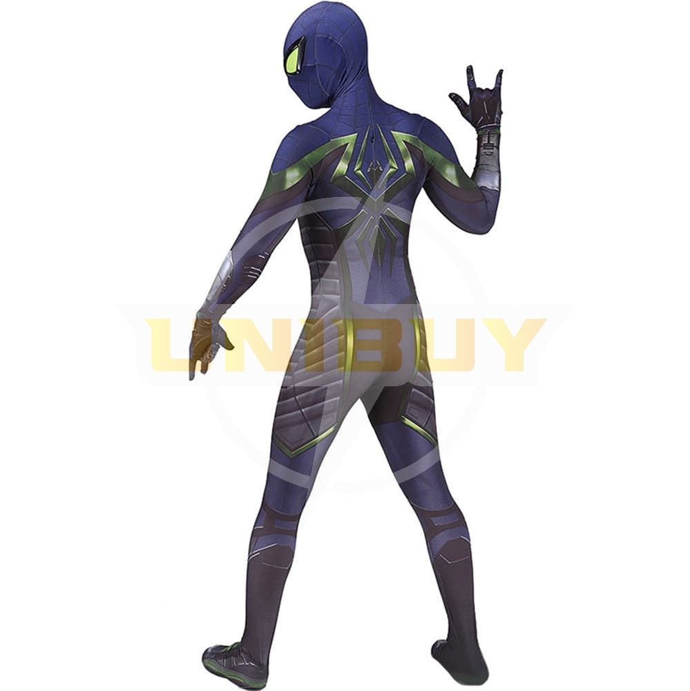 Spider-man PS5 Miles Morales Costume Cosplay Purple Reign Suit For Kids Adult Unibuy