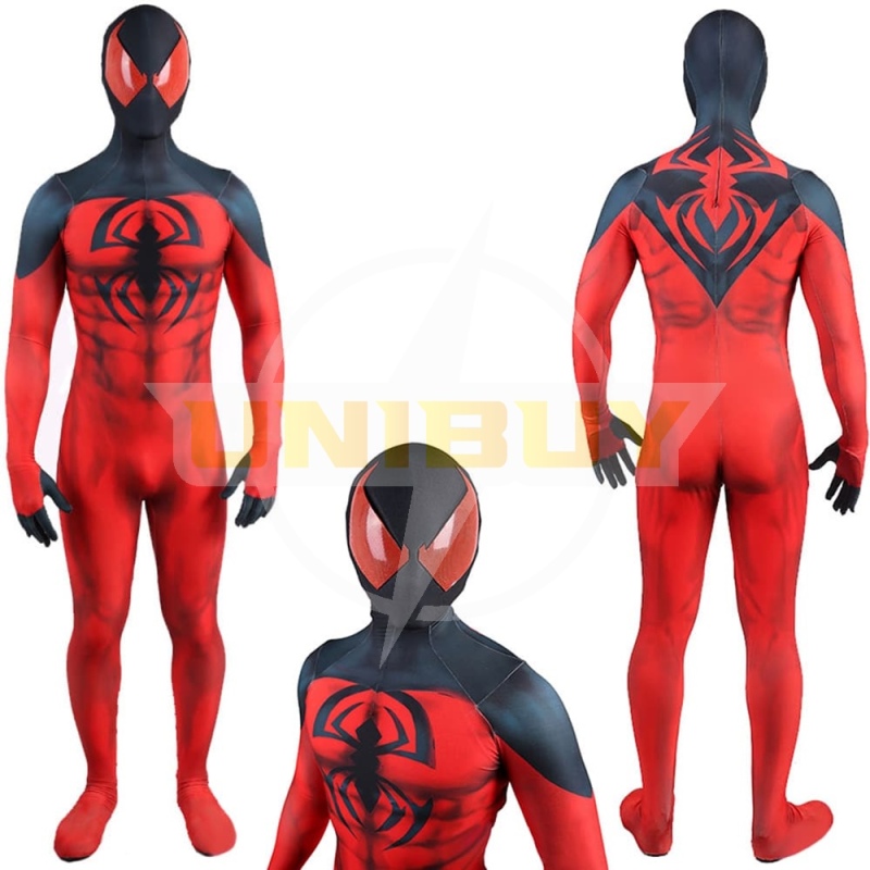 Spider-Man PS4 Scarlet Spider II Suit Kaine Parker Cosplay Costume For Kids Adult Unibuy