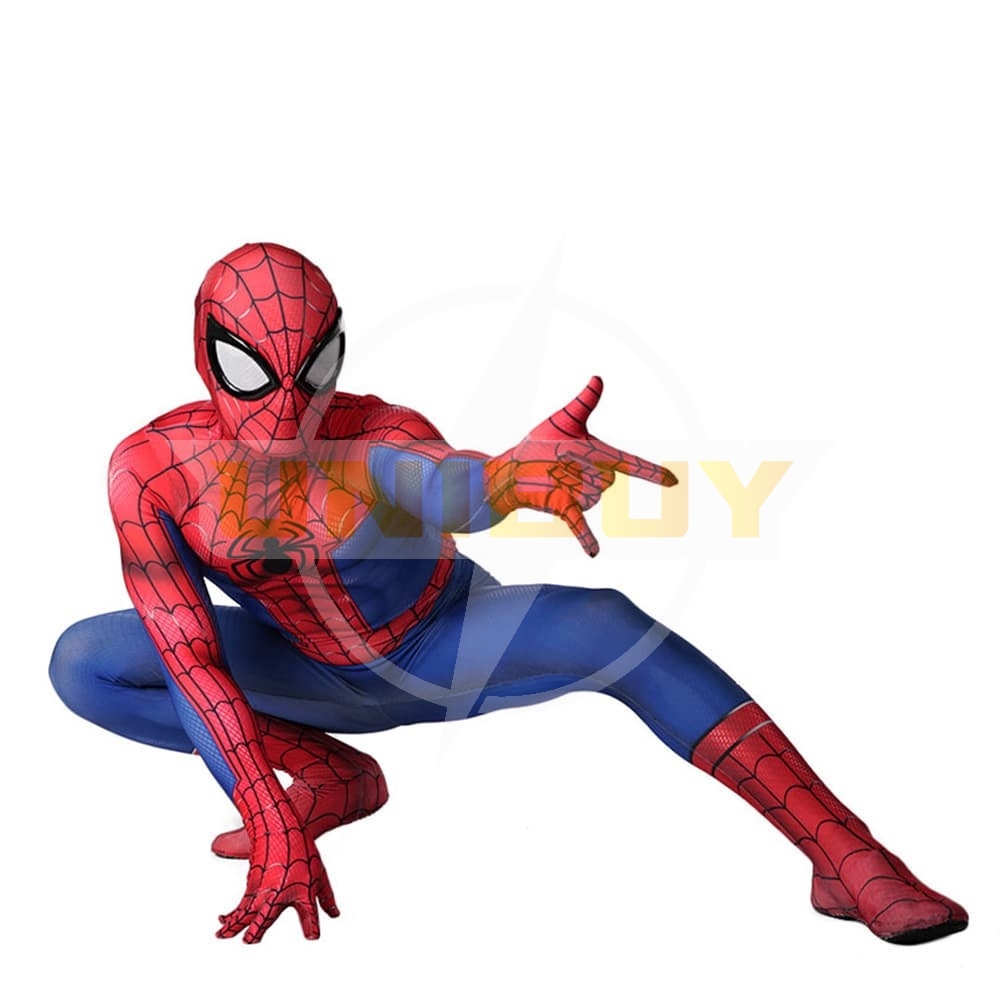 Spider-Man PS4 Into the Spider-Verse Suit Peter Parker Cosplay Costume For Kids Adult Unibuy