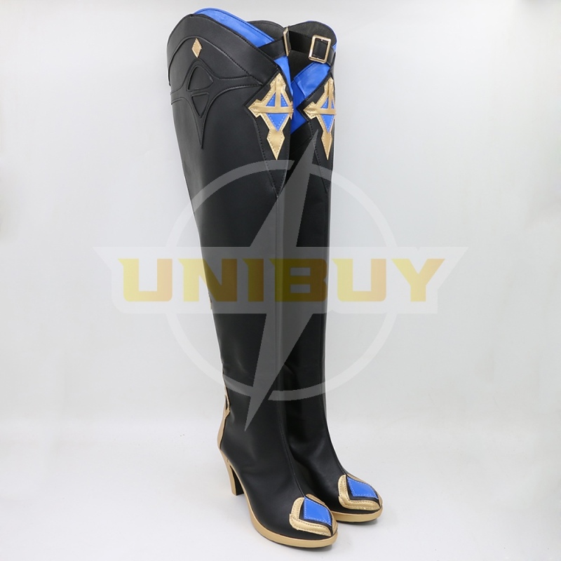 Genshin Impact Eula Shoes Cosplay Long Boots Unibuy