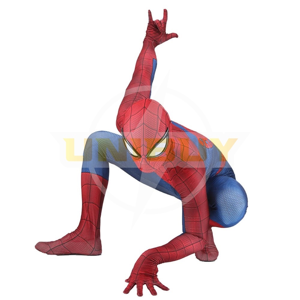 Spider Man PS4 Classic Suit Peter Parker Cosplay Costume For Kids Adult Unibuy