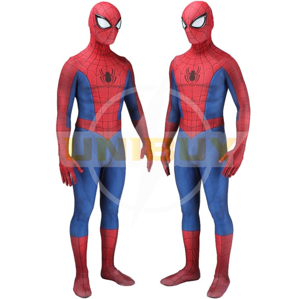 Spider Man PS4 Classic Suit Peter Parker Cosplay Costume For Kids Adult Unibuy