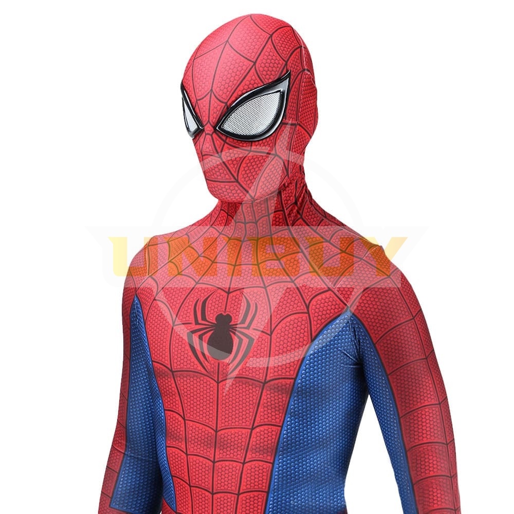 Spider Man PS4 Classic Suit Peter Parker Cosplay Costume For Kids Adult Unibuy