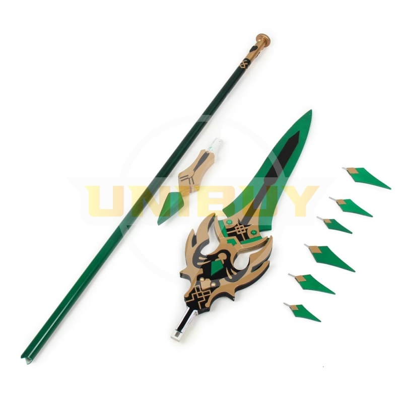 Genshin Impact Xiao Primordial Jade Winged-Spear Cosplay Prop Unibuy